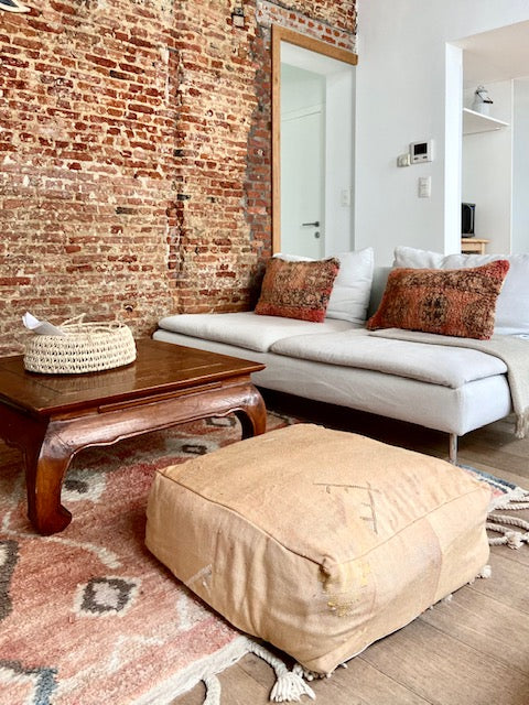 Cactus zijde poef Suraya