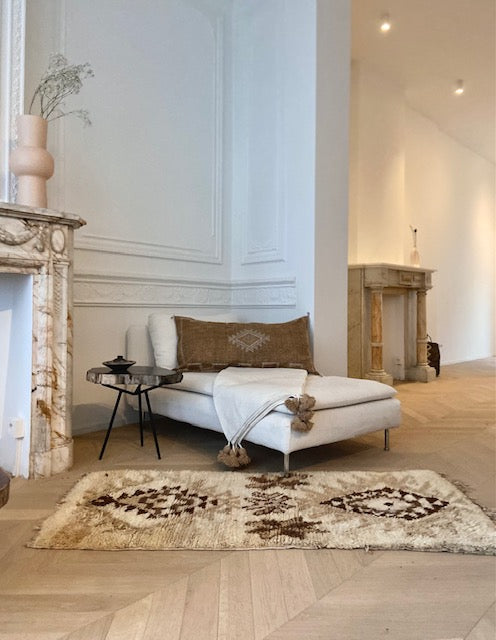 Vintage Beni Ouarain tapijt Samra