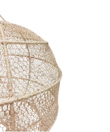 Lampenkap raffia rond