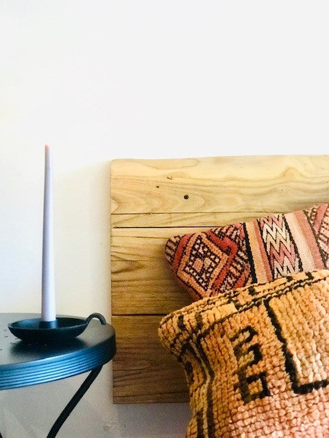 Kandelaar zwart metaal