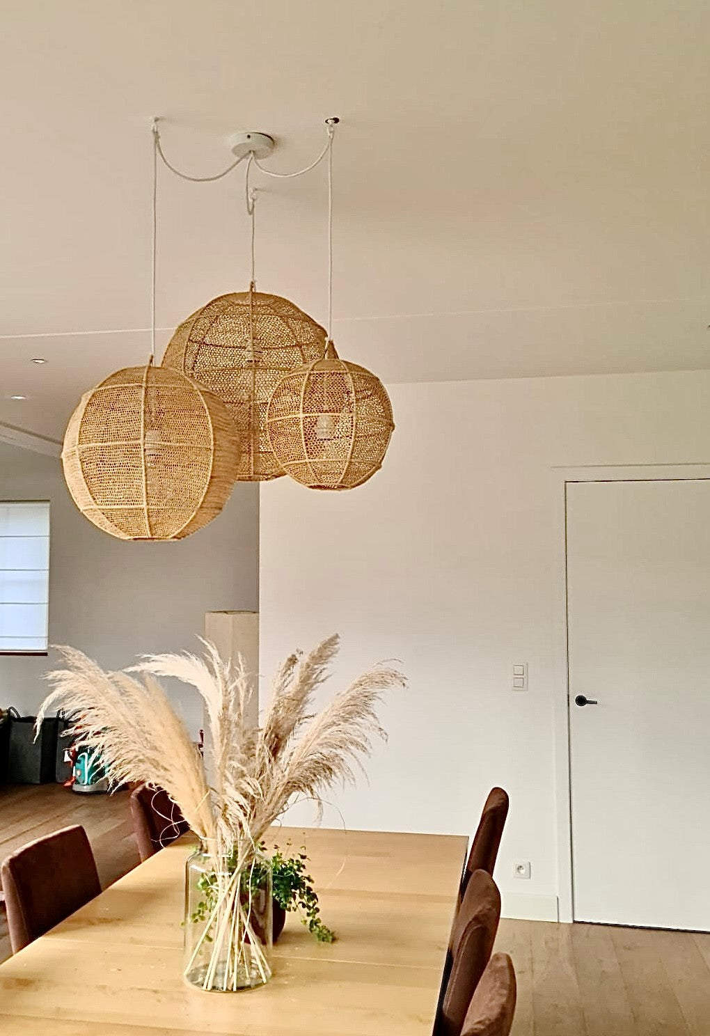 Plunderen doel glas Lampenkap raffia rond – Little Nomad