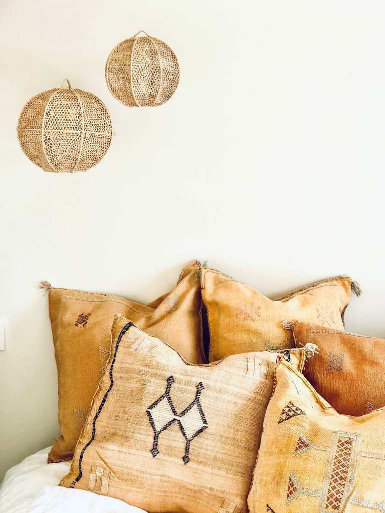 Lampenkap raffia rond